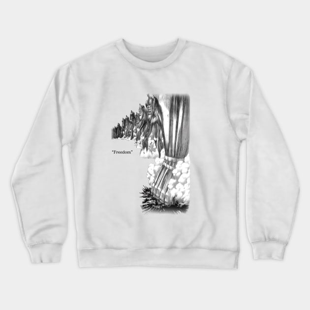 "Freedom" Version 2 Crewneck Sweatshirt by Stupickeroonies